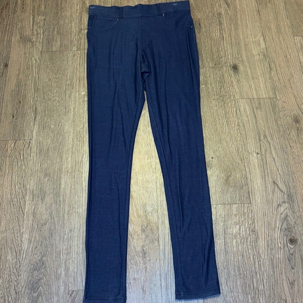 Boutique Population size small denim-look leggings NWT new